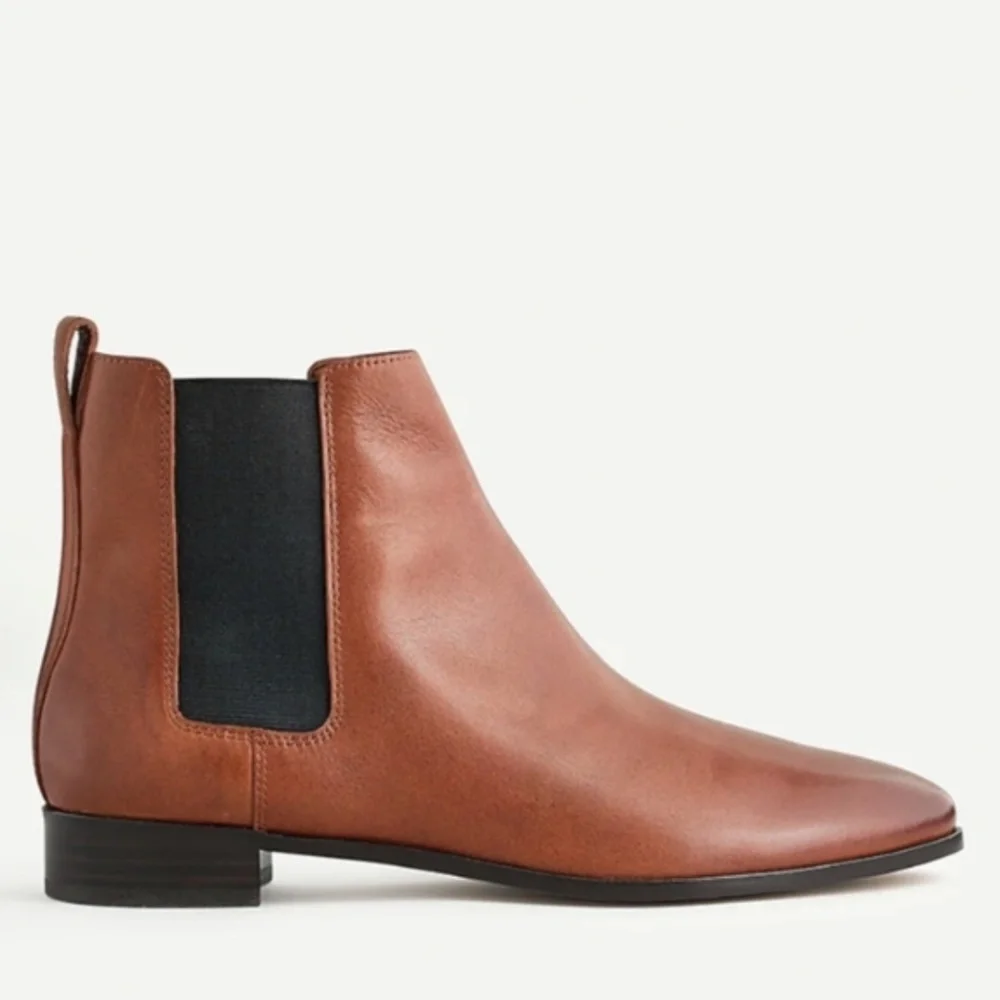 J.Crew Pull-on Leather Chelsea Boots New Size 5.5 NEW